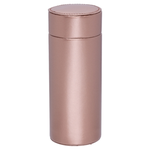 Leather Humidor Tube Brown
