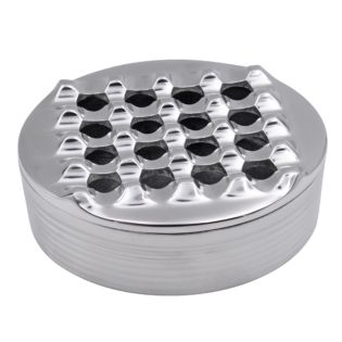 Polished Metal Round Cigar Ashtray