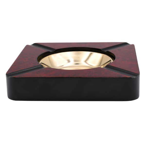 Four Cigar Square Wooden Ashtray