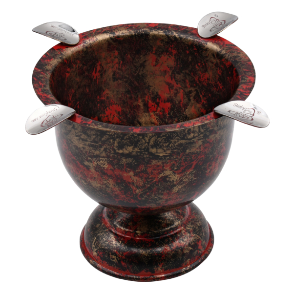 Tall Ashtray Antique Gold Black