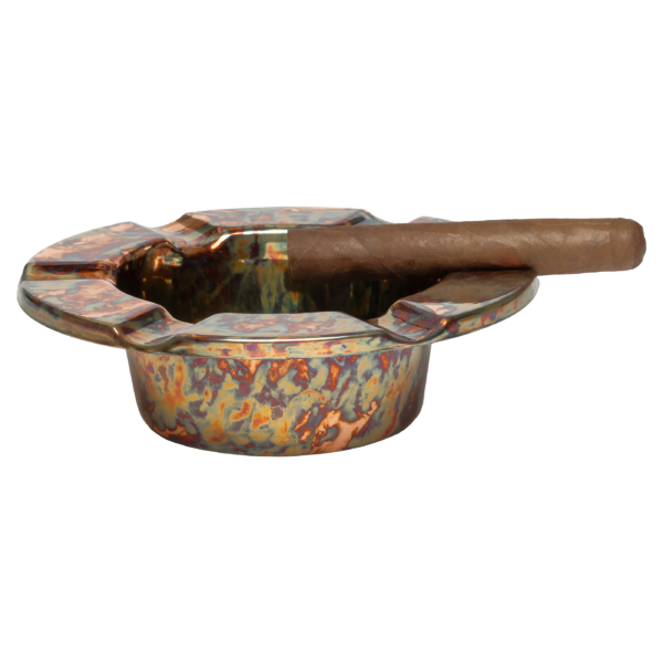 Stinky Cigar One Piece Ashtray Distressed Copper Plated