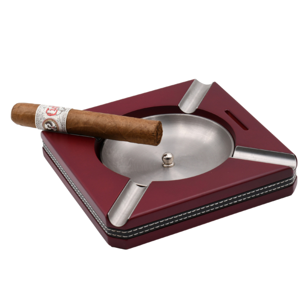 Four Cigar Ashtray with Cigar Cutter