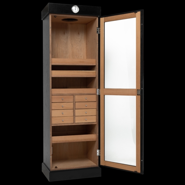 Cigar Tower Drawer Unit Black