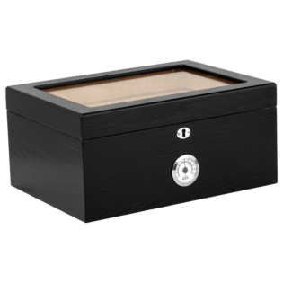 Milano Glass Top Black Oak