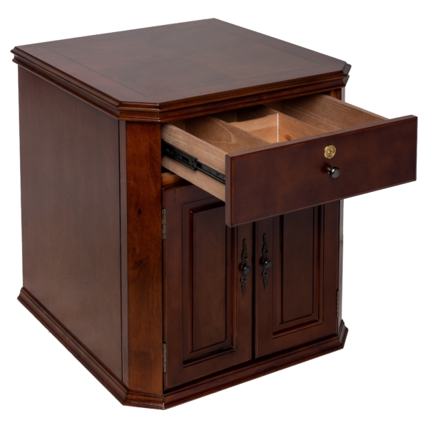 Montegue Humidor Antique Distressed French Walnut