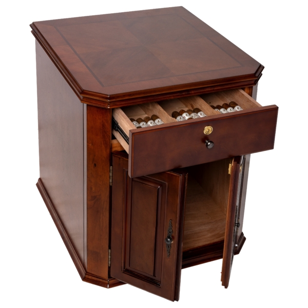 Montegue Humidor Antique Distressed French Walnut