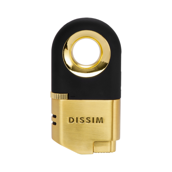 Dissim Inverted Dual Torch Lighter Gold