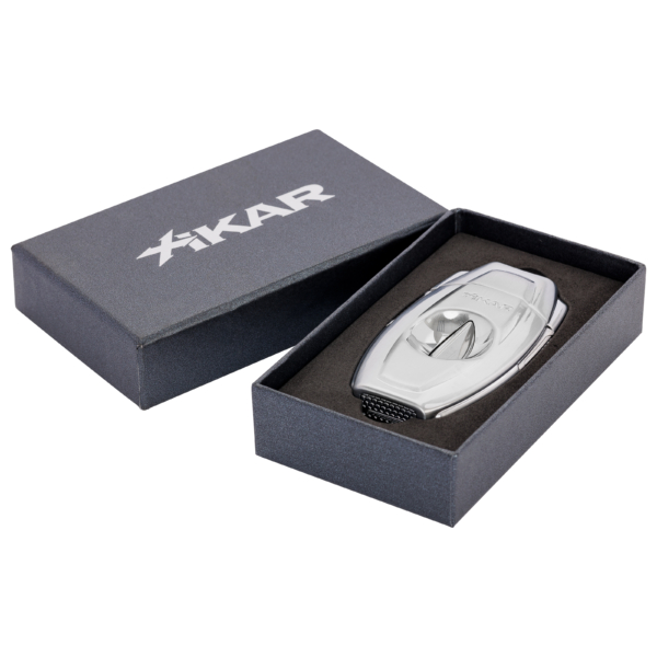 XIKAR VX2 V-Cut Cutter Brushed Chrome