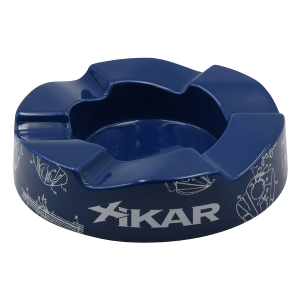 Xikar Wave Ceramic Ashtray Blue